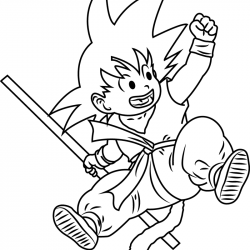 Desenho de Dragon Ball Z para colorir e imprimir: número 10