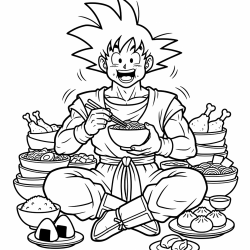 Desenho de Dragon Ball Z para colorir e imprimir: número 11