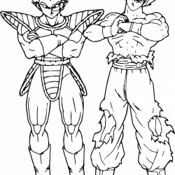 Desenho de Dragon Ball Z para colorir e imprimir: número 13