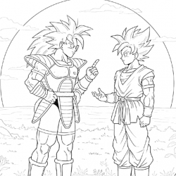 Desenho de Dragon Ball Z para colorir e imprimir: número 15