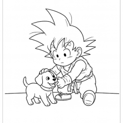 Desenho de Dragon Ball Z para colorir e imprimir: número 17