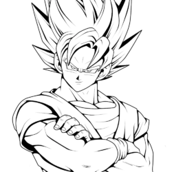 Desenho de Dragon Ball Z para colorir e imprimir: número 18