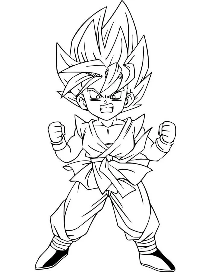 Desenho de Dragon Ball Z para colorir e imprimir: número 21
