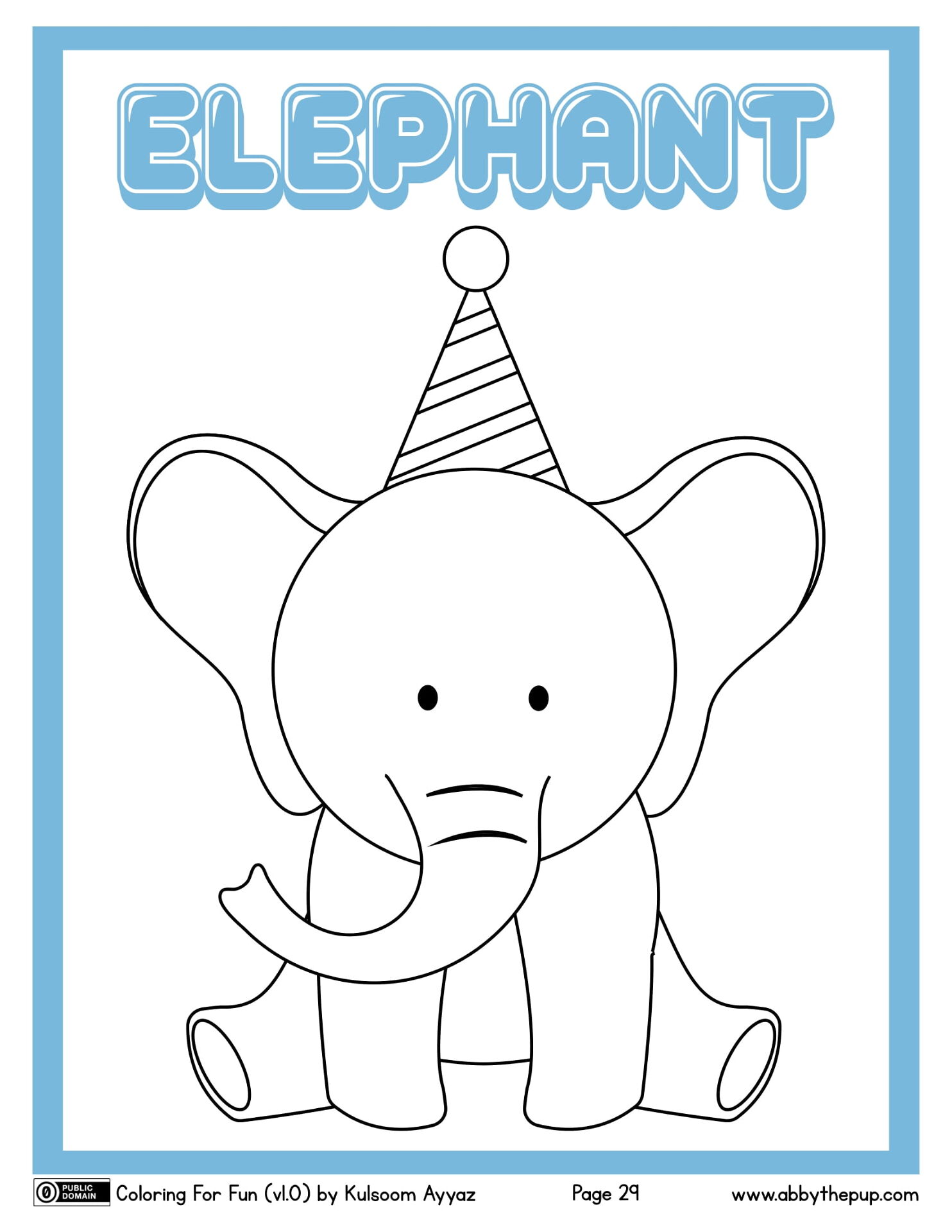 Desenho de Elefantes para colorir e imprimir: número 42