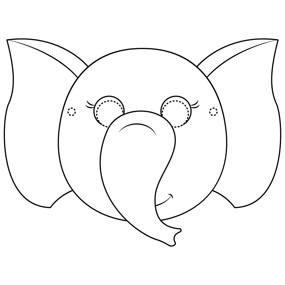 Desenho de Elefantes para colorir