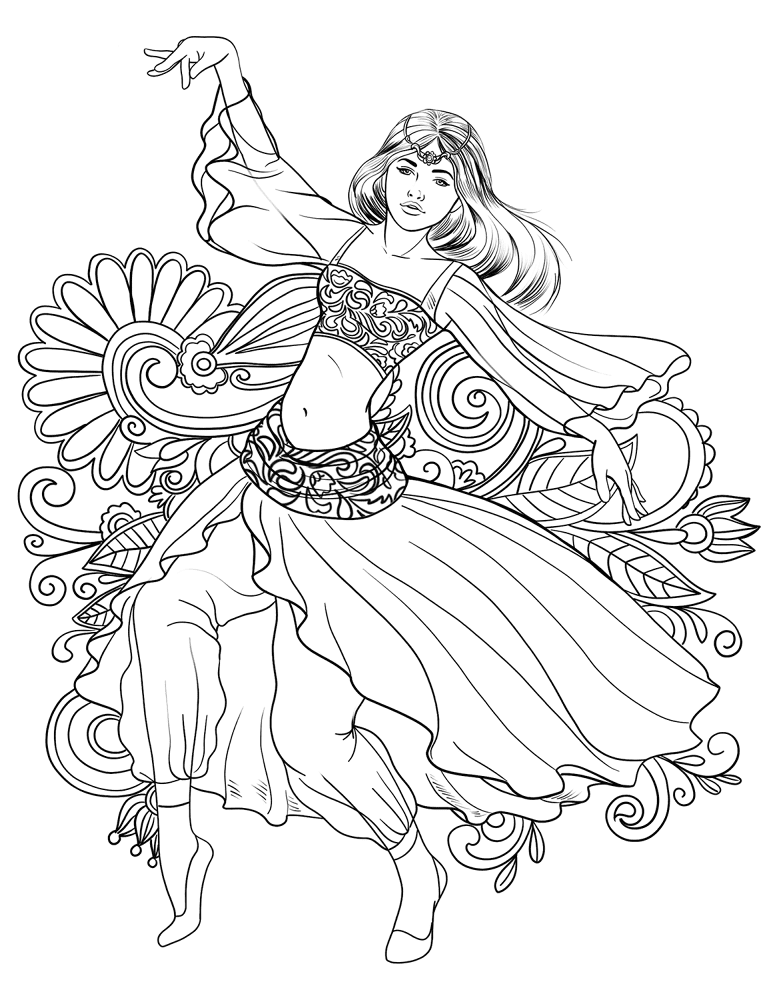 Desenho de Elegante para colorir e imprimir: número 3