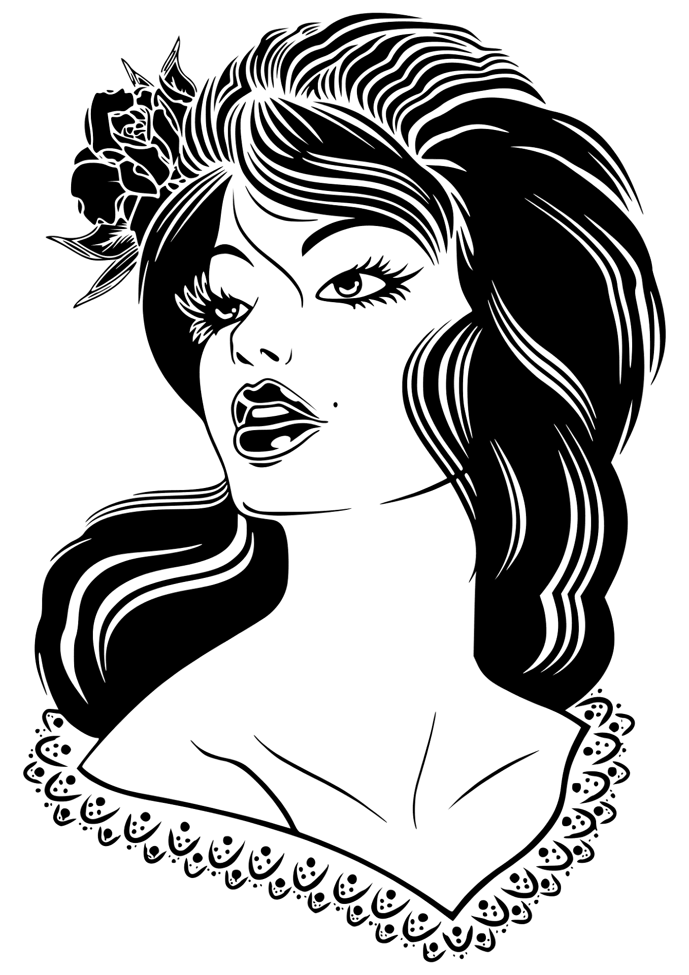 Desenho de Elegante para colorir e imprimir: número 13