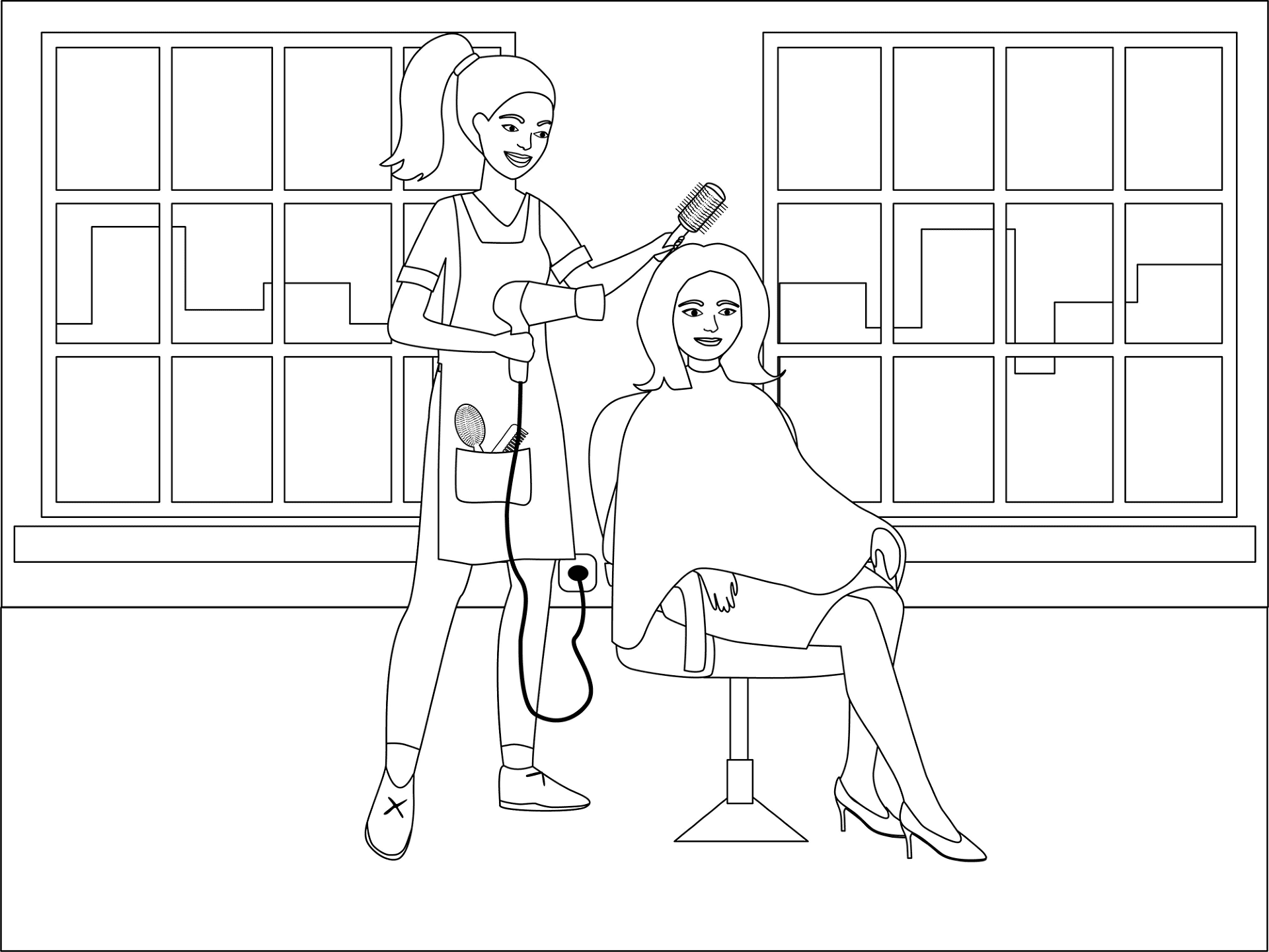 Desenho de Elegante para colorir e imprimir: número 21