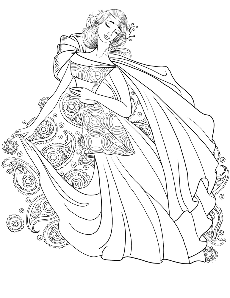 Desenho de Elegante para colorir e imprimir: número 28