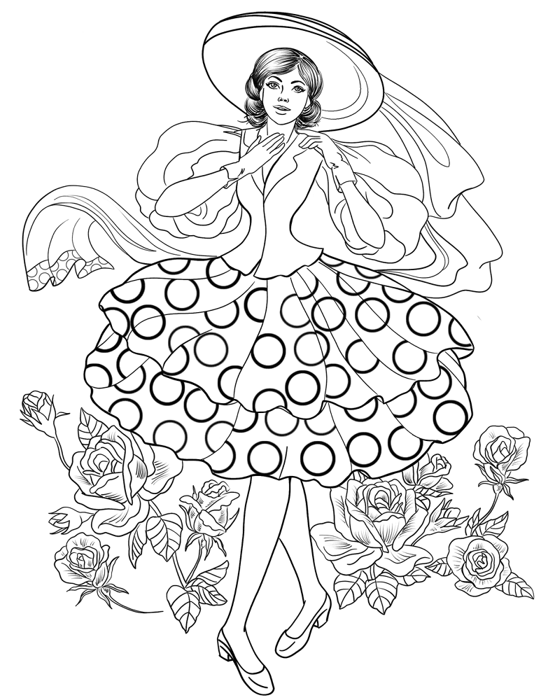 Desenho de Elegante para colorir e imprimir: número 29