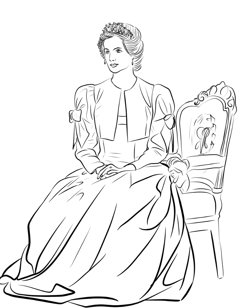 Desenho de Elegante para colorir e imprimir: número 35