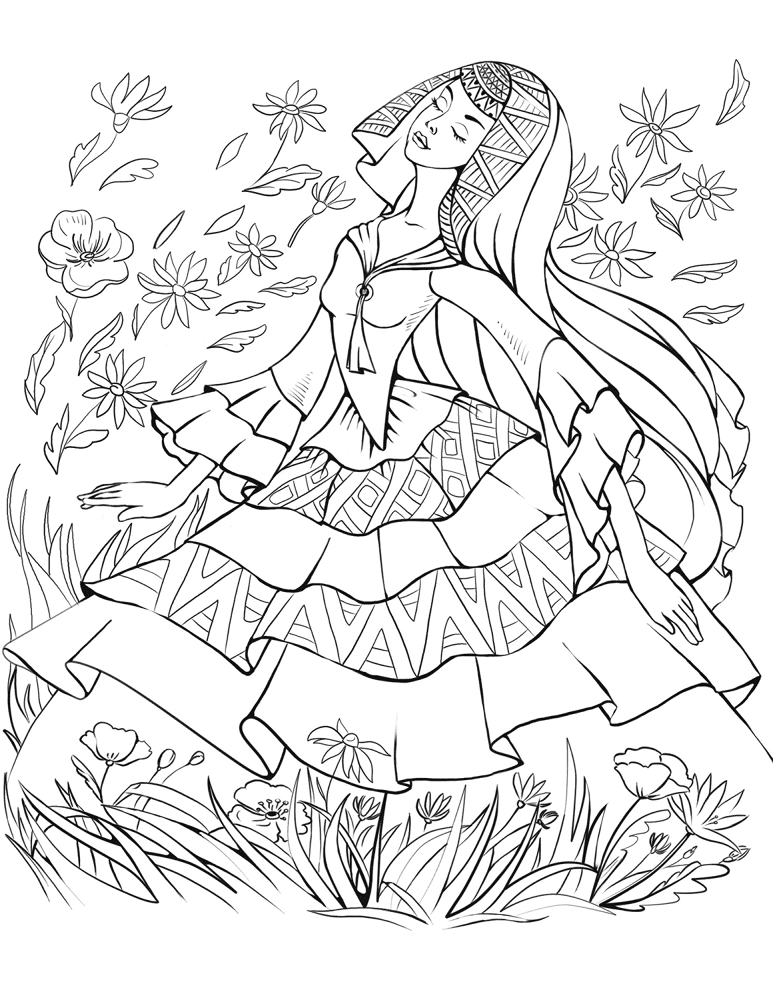 Desenho de Elegante para colorir e imprimir: número 42