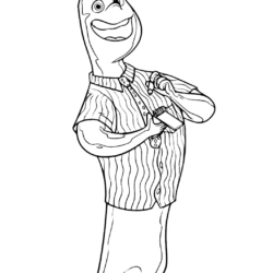 Desenho de Elementos para colorir e imprimir: número 2