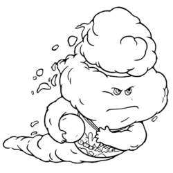 Desenho de Elementos para colorir e imprimir: número 3