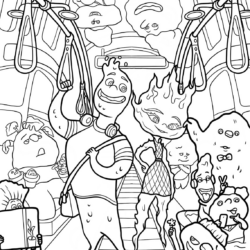 Desenho de Elementos para colorir e imprimir: número 6