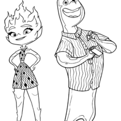 Desenho de Elementos para colorir e imprimir: número 7