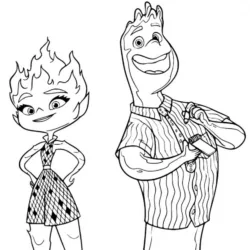 Desenho de Elementos para colorir e imprimir: número 9