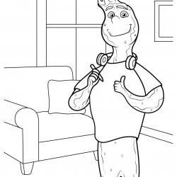Desenho de Elementos para colorir e imprimir: número 16