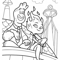 Desenho de Elementos para colorir e imprimir: número 17