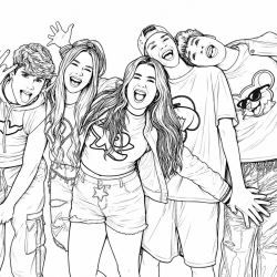 Desenho de Emilly Vick para colorir e imprimir: número 2