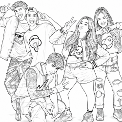 Desenho de Emilly Vick para colorir e imprimir: número 4
