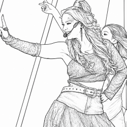 Desenho de Emilly Vick para colorir e imprimir: número 6
