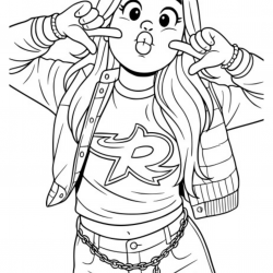Desenho de Emilly Vick para colorir e imprimir: número 8