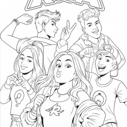 Desenho de Emilly Vick para colorir e imprimir: número 10