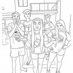 Desenho de Emilly Vick para colorir e imprimir: número 12