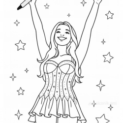 Desenho de Emilly Vick para colorir e imprimir: número 13