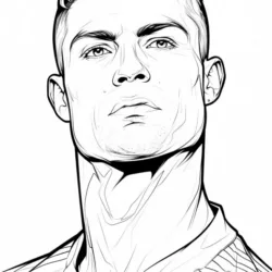 Desenho de Enaldinho para colorir e imprimir: número 4