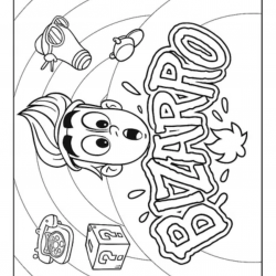 Desenho de Enaldinho para colorir e imprimir: número 5