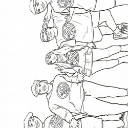Desenho de Enaldinho para colorir e imprimir: número 6