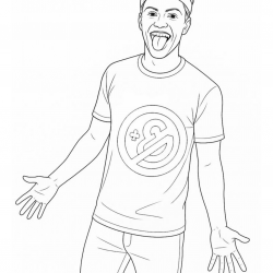 Desenho de Enaldinho para colorir e imprimir: número 11