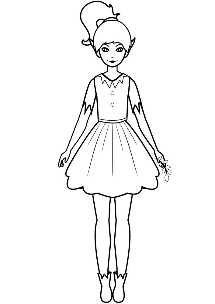 Desenho de Encantada para colorir e imprimir: número 2
