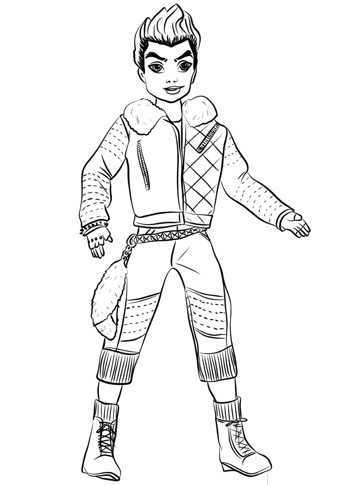 Desenho de Encantada para colorir e imprimir: número 18