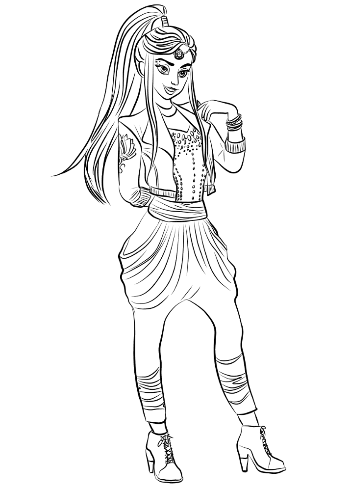 Desenho de Encantada para colorir e imprimir: número 21