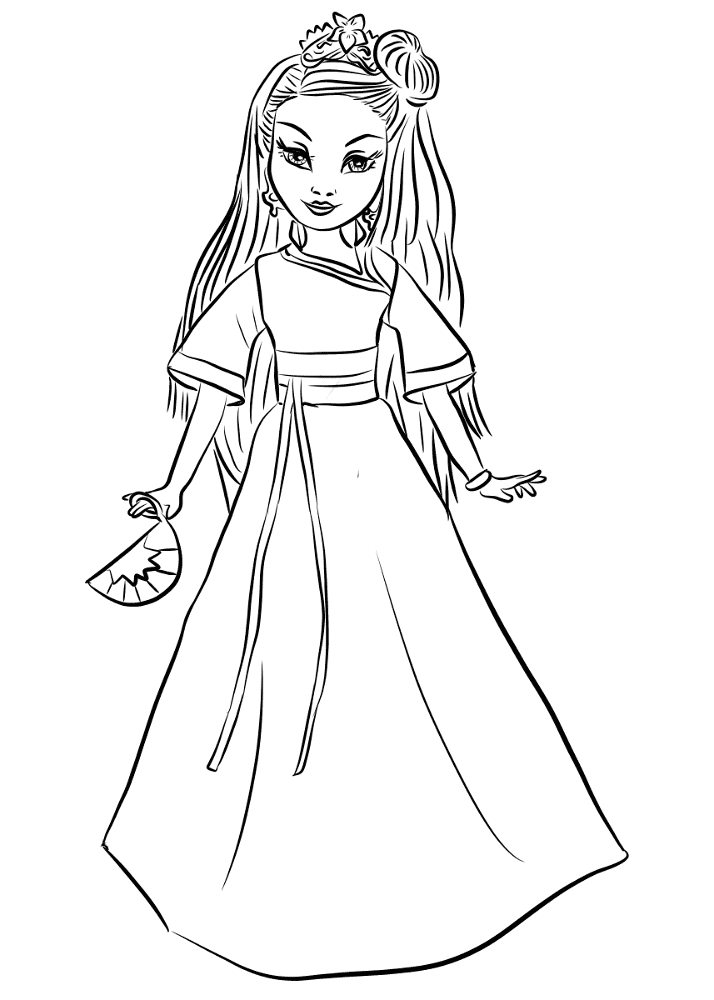 Desenho de Encantada para colorir e imprimir: número 22
