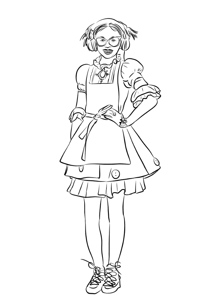 Desenho de Encantada para colorir e imprimir: número 23