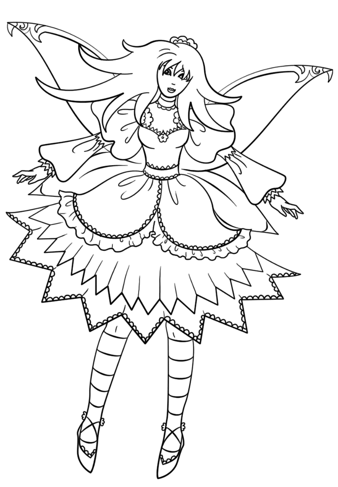 Desenho de Encantada para colorir e imprimir: número 32