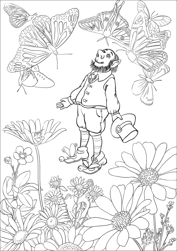 Desenho de Encantada para colorir e imprimir: número 43