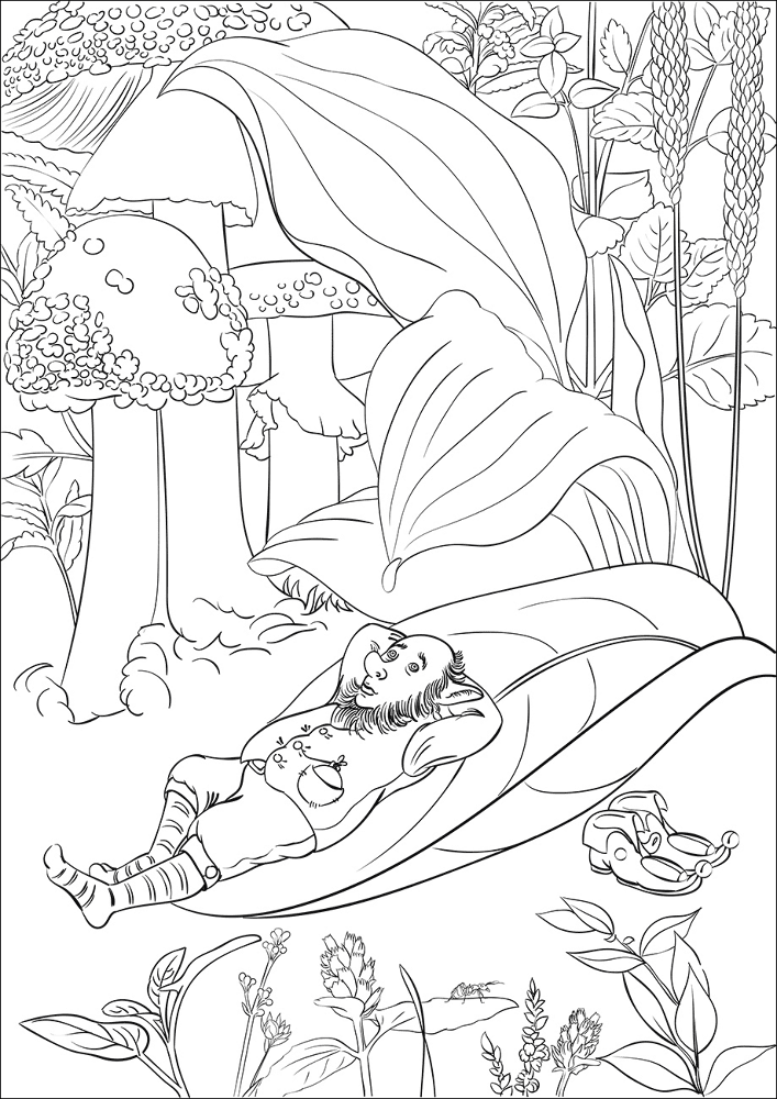 Desenho de Encantada para colorir e imprimir: número 44