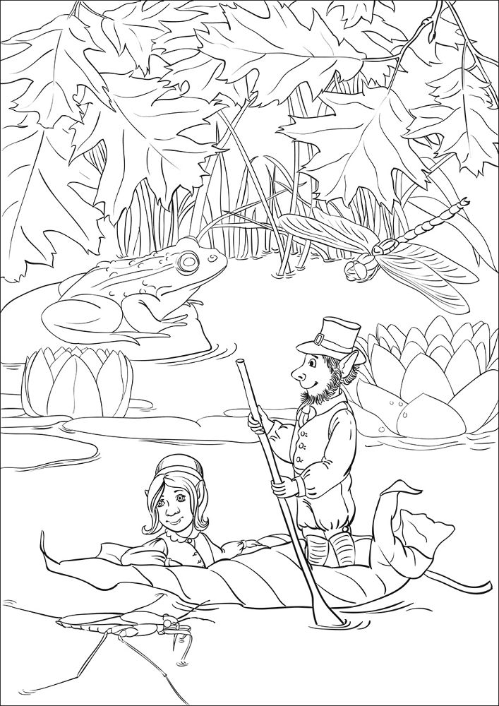 Desenho de Encantada para colorir e imprimir: número 46