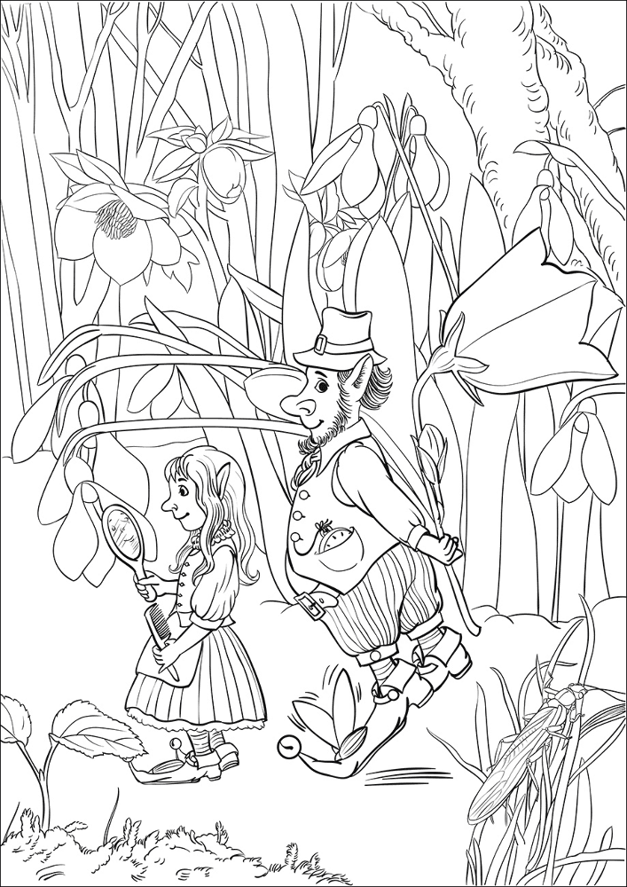 Desenho de Encantada para colorir e imprimir: número 47