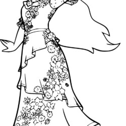 Desenho de Encanto para colorir e imprimir: número 6