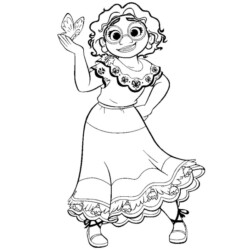 Desenho de Encanto para colorir e imprimir: número 8