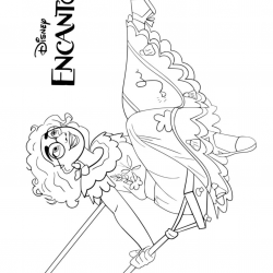 Desenho de Encanto para colorir e imprimir: número 10