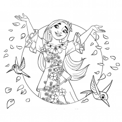 Desenho de Encanto para colorir e imprimir: número 13