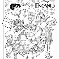 Desenho de Encanto para colorir e imprimir: número 16