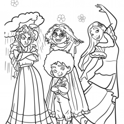Desenho de Encanto para colorir e imprimir: número 17